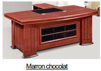 Bureau Marron chocolat +Retour MDF A-8091[200X100X76]