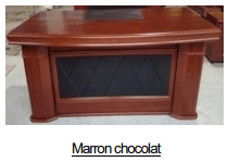 Bureau Marron chocolat+Retour MDF A-8006[200X100X76]