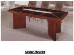 table Marron chocolat Réunion MDF, A-8066 [360X160X76], Marron chocolat