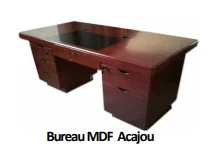 Bureau MDF Acajou A-1632 [160X80X76],