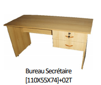 Bureau Secrétaire [110X55X74]+02T BLM0001,