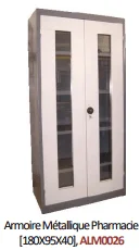 Armoire Métallique Pharmacie [180X95X40], ALM0026