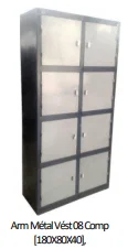 Armoire Métal Vést 08 Comp [180X80X40], Serrure ALM0042