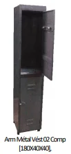 Armoire Métal Vést 02 Comp [180X40X40], Cadnat ALM0035