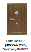 Coffre Fort 01 P, [H100XW60XD50], Ser+Comb, ALM0022,