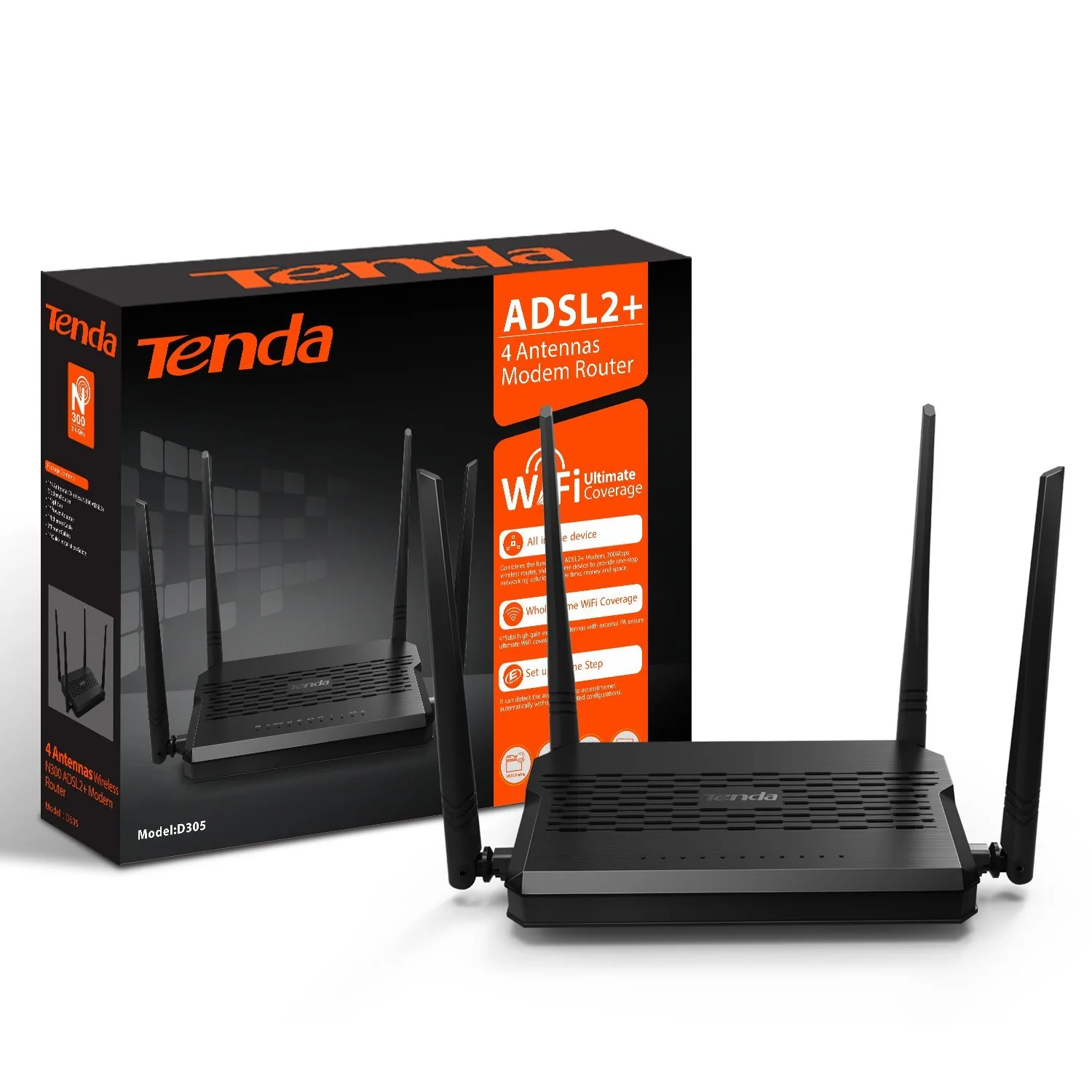 tenda D305 Modem routeur ADSL2