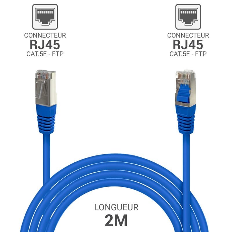 Cable reseau RJ45  2 M
